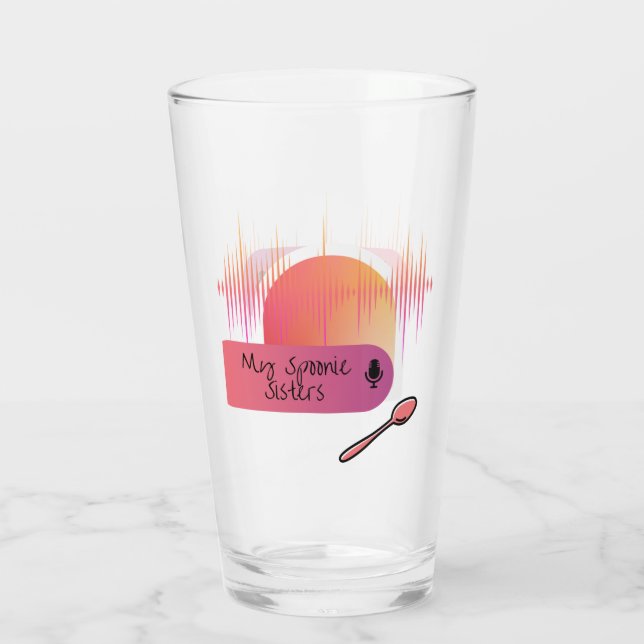 Mein Spoonie-Schwestern-Glass-Cup Glas (Rückseite)