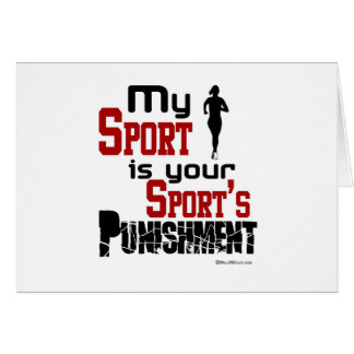 Mein Sport ist die Bestrafung Ihres Sports - Frau