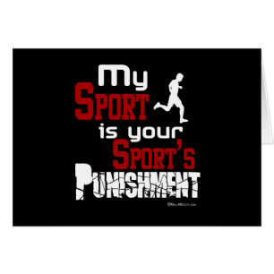 Mein Sport ist die Bestrafung Ihres Sports - Mann