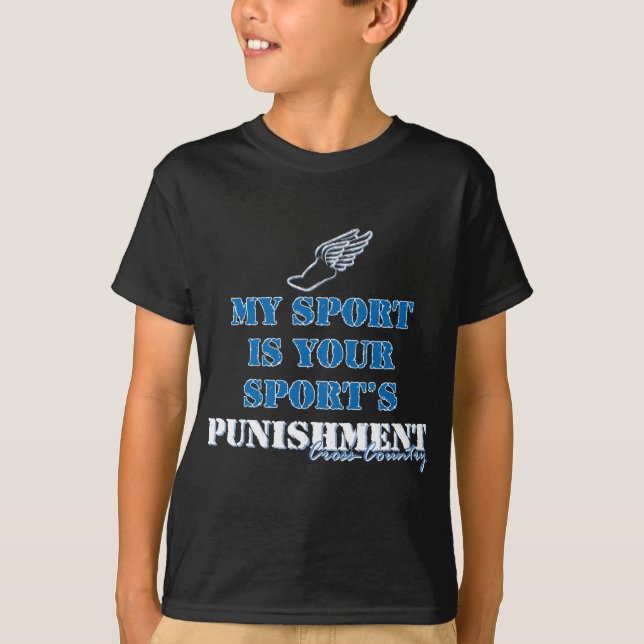 Mein Sport ist Ihre Sportstrafe - Langlauf T-Shirt (Vorderseite)