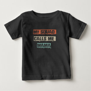 Mein Squad nennt Mama Funny Workout Gym Mama Gesch Baby T-shirt