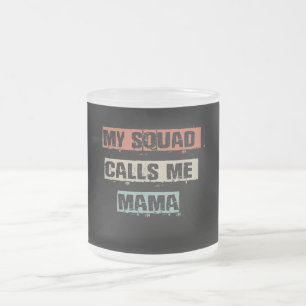 Mein Squad nennt Mama Funny Workout Gym Mama Gesch Mattglastasse