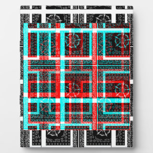Mein Square Maze Design Fotoplatte