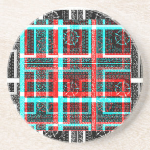 Mein Square Maze Design Getränkeuntersetzer