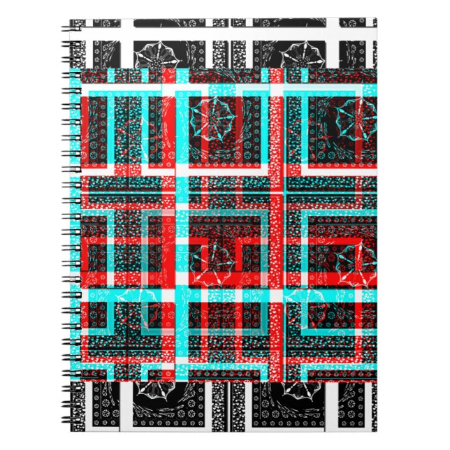 Mein Square Maze Design Notizblock (Vorderseite)