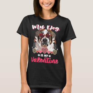 Mein St. Bernard Hund ist mein Valentine T-Shirt