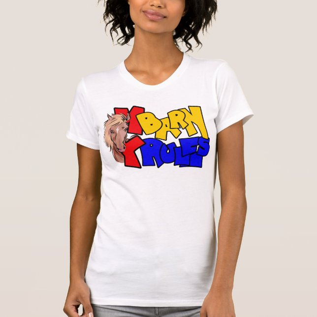 Mein Stall mein Herrpferd T-Shirt (Vorderseite)