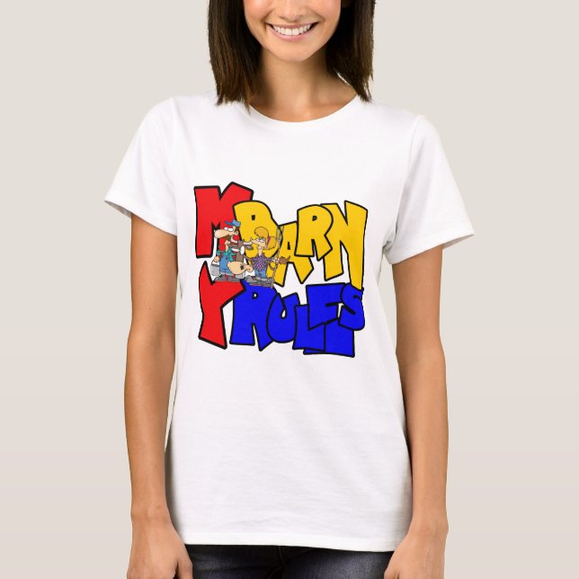 Mein Stall meine Herrschaftskuh T-Shirt (Vorderseite)