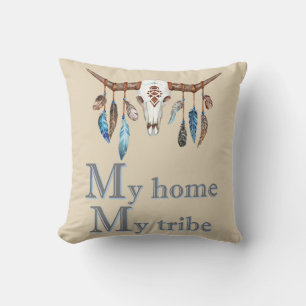 Mein Stamm Boho Skull Kissen