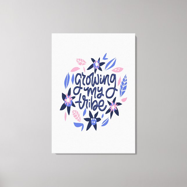 Mein Stamm wachsen Leinwanddruck (Vorderseite)