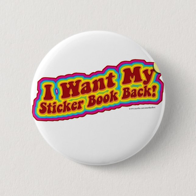 Mein Stickerbuch Button (Vorderseite)
