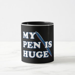 Mein Stift ist riesig Lustiger Beleidigender Sarka Tasse