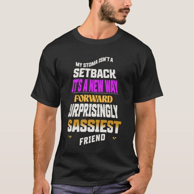 Mein Stoma ist kein Rückschlag T-Shirt (Vorderseite)
