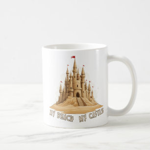 Mein Strand, meine Sandburg Kaffeetasse