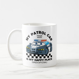 Mein Streifenwagen ist mein glücklicher Ort Kaffeetasse