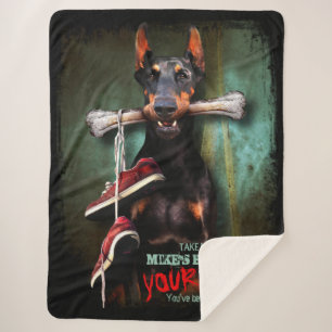 Mein Stuck, Dein Leben: Dobermann Dog & Bone - Fun Sherpadecke