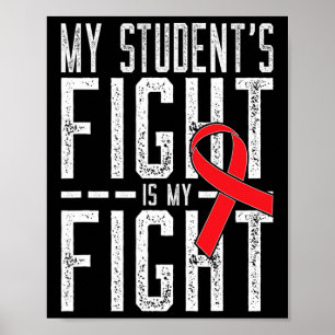 Mein Studentenkampf ist meine Awaren zur Blutkrebs Poster