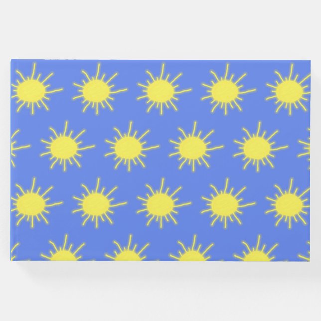 Mein Sunshine Guest Book (Sky Blue & Yellow) Gästebuch (Vorderseite)