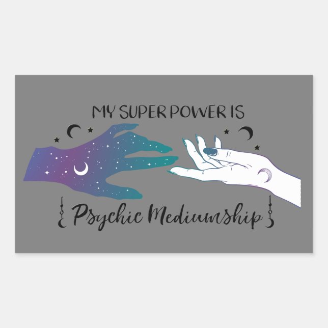 Mein Super-Power ist psychische Mediumship Sticker (Vorderseite)