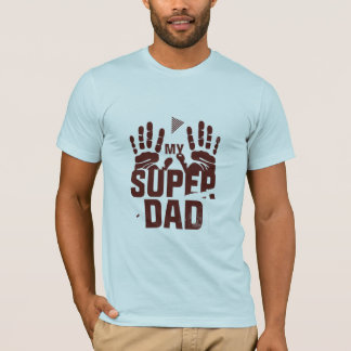 Mein Super-Vater - Tag des Vaters am Handprint T-Shirt