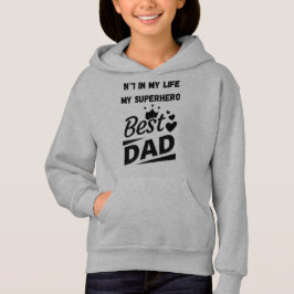 Mein Superheldo Bester Vater Vaterhood Zitat Kinde Hoodie