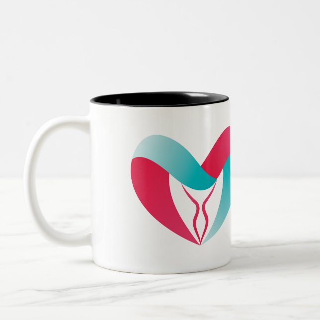 Mein süß Lover Zweifarbige Tasse (Links)