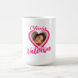 Mein süßer Valentinstag-Herzen Foto Name Freundin Kaffeetasse