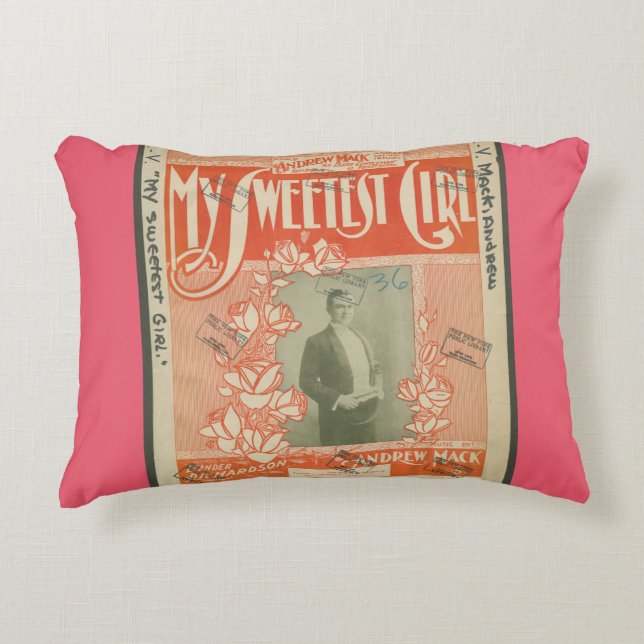 Mein süßestes Mädchen Baumwolle Akzentkissen - HAM Zierkissen (Vorderseite)