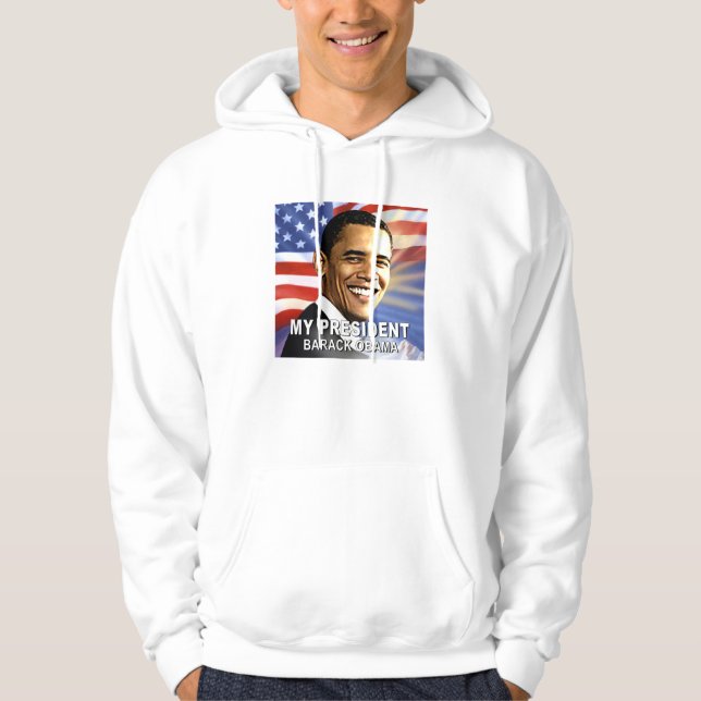 Mein Sweatshirt Präsidenten Barack Obama (Flagge) (Vorderseite)