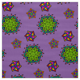 Mein symetrisches Doodle-Muster #1 Stoff