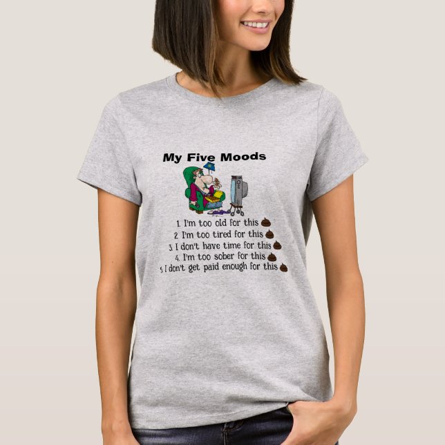 Mein T - Shirt mit fünf Stimmungen (Vorderseite)