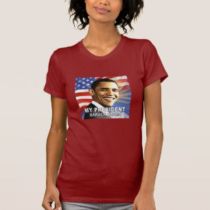 Mein T-Shirt Präsidenten Barack Obama (Flagge)