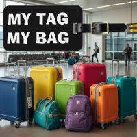 Mein Tag an meiner Tasche | Gepäckanhänger für Rei