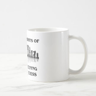 Mein Tag besteht zu essen und schläft, Schach Tasse