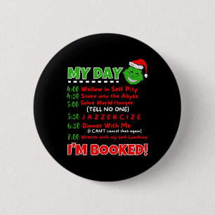 Mein Tagesplan Ich bin gebucht Weihnachtsschwester Button