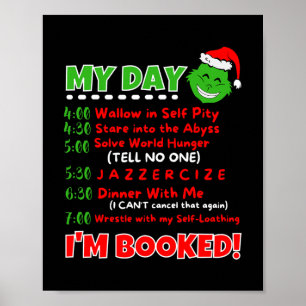 Mein Tagesplan ist reserviert für Weihnachten Swea Poster