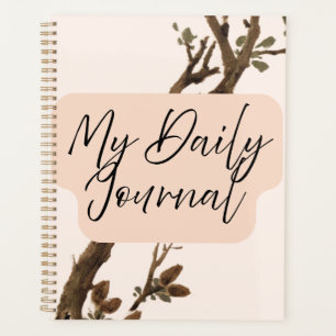 "Mein tägliches Journal" Erdiges Baumzweig Planer