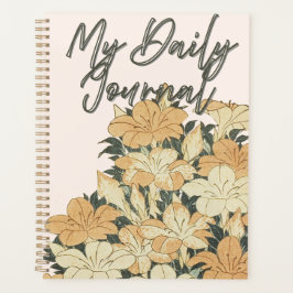 "Mein tägliches Journal" | Vintage warme Blumen & Planer