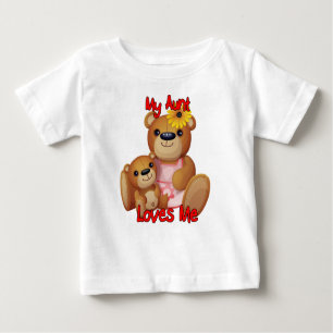 Mein Tanteloves Me Teddy-Bär Baby T-shirt