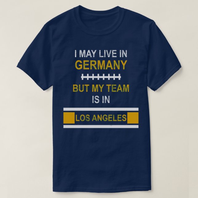 Mein Team ist in Los Angeles Chargers Fan Design T-Shirt (Design vorne)