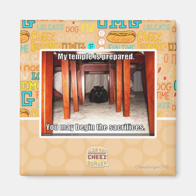 Mein Tempel ist vorbereitet. Magnet (Vorne)