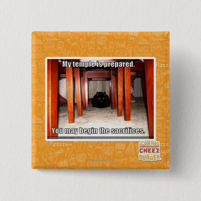 Mein Tempel wird vorbereitet Button (Vorderseite)