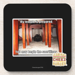 Mein Tempel wird vorbereitet Getränkeuntersetzer