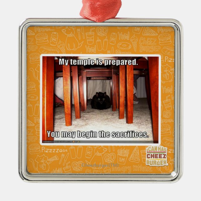 Mein Tempel wird vorbereitet Ornament Aus Metall (Vorne)