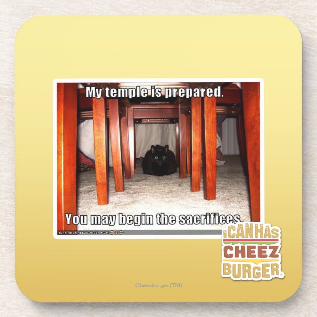 Mein Tempel wird vorbereitet Untersetzer (Vorderseite)