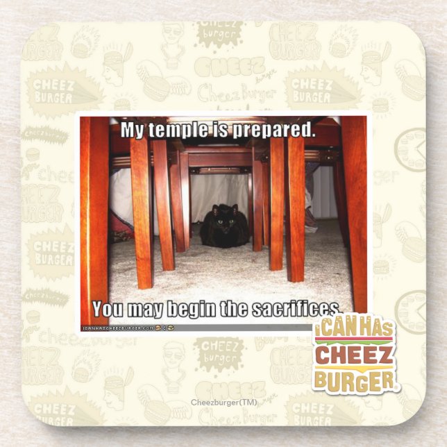 Mein Tempel wird vorbereitet Untersetzer (Vorderseite)