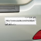 Mein Text URL (weißes, Schwarzes) Autoaufkleber (On Car)