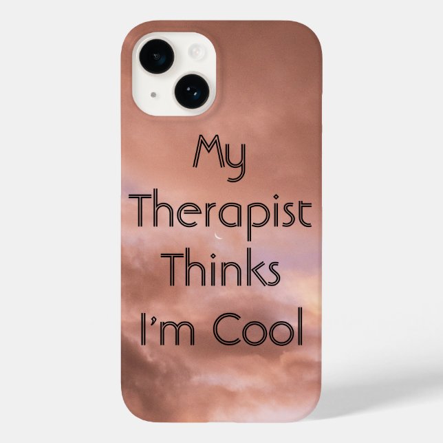 Mein Therapeut hält mich für Cool Case-Mate iPhone Hülle (Rückseite)