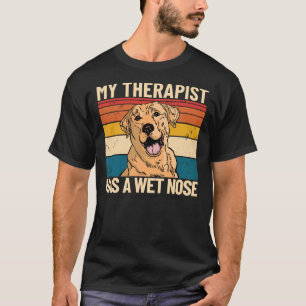 Mein Therapeut hat eine Nase Retro-Haustier Labrad T-Shirt