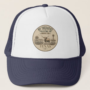 Mein Therapeut hat mir gesagt, ich solle nach Texa Truckerkappe
